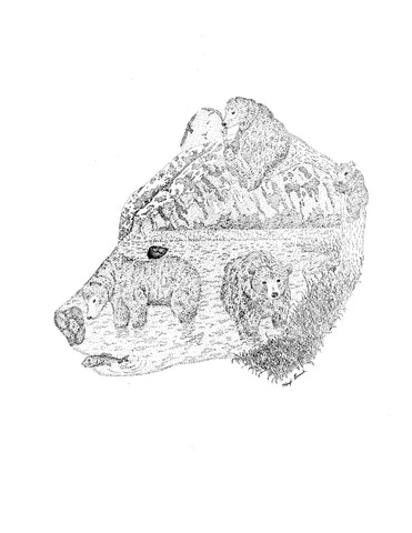 Bear Print (8.5 x 11)