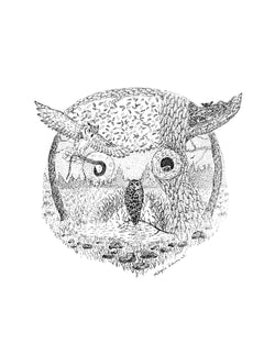 Great Horned Owl (8.5 x 11in)